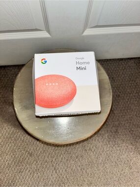 Google Home Mini - Coral/Orange Fabric Smart Speaker